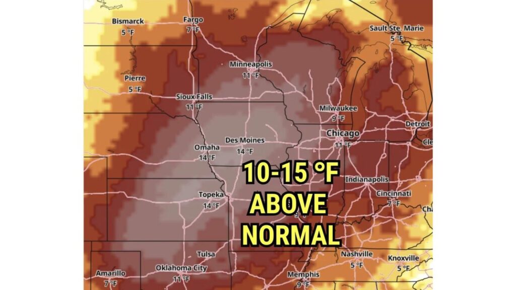 Fall Gets Pushed Aside as Des Moines, Omaha and Topeka Run Up to 14 Degrees Warmer Than Normal Through the End of October