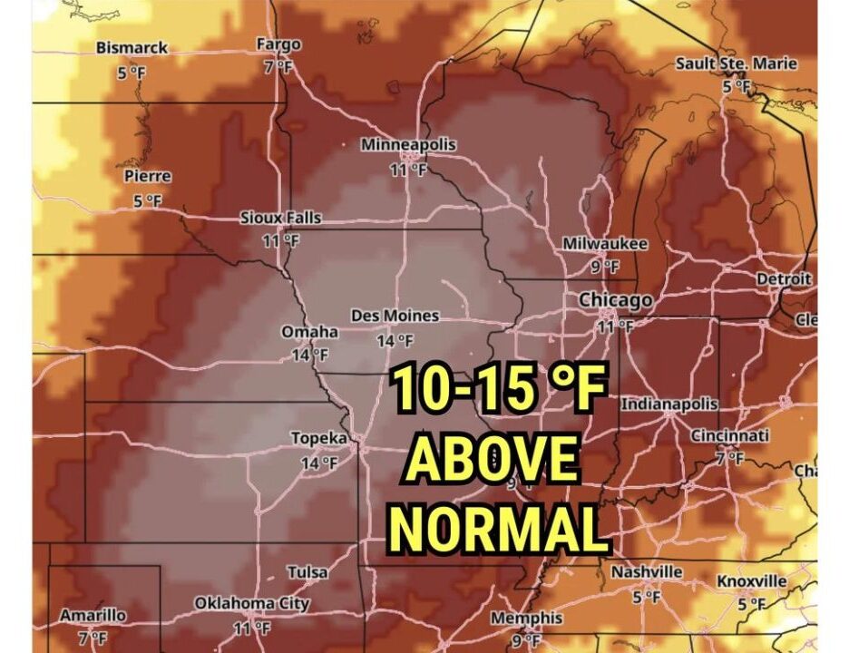 Fall Gets Pushed Aside as Des Moines, Omaha and Topeka Run Up to 14 Degrees Warmer Than Normal Through the End of October