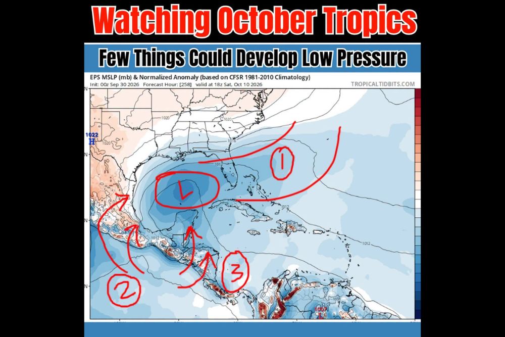 Forecasters Watch the Gulf for Possible Tropical Development During the Second Week of October as Several Ingredients Begin to Line Up