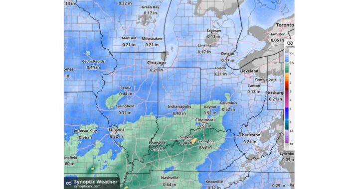 Halloween Trick-or-Treaters Mostly Stay Dry With Just a Few Light Showers, but Sunday Brings the Real Soaking Across the Midwest and Ohio Valley