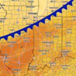 Illinois, Indiana and Ohio Warm Into the Upper 70s and Low 80s Thursday as Springfield and Carbondale Hit 81 Ahead of a Cold Front and Broken Line of Showers