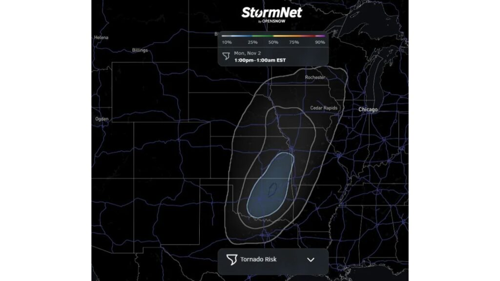 Kansas, Oklahoma and Missouri Face Growing Tornado Concern for Monday, November 2, as Forecaster Warns the Threat Could Be Higher Than Many Expect