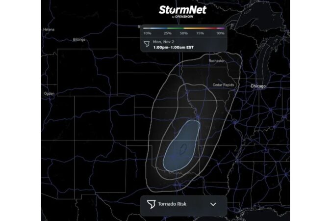 Kansas, Oklahoma and Missouri Face Growing Tornado Concern for Monday, November 2, as Forecaster Warns the Threat Could Be Higher Than Many Expect