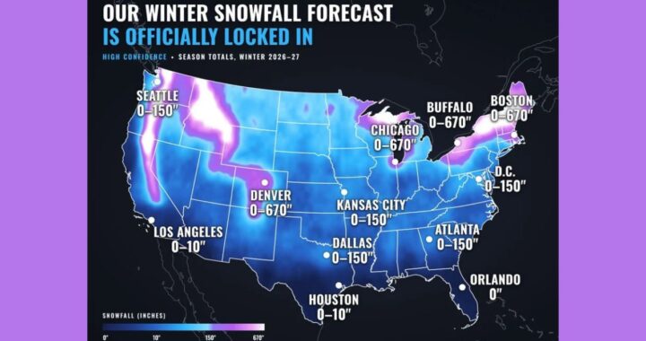 Illinois, New York, Massachusetts and Colorado Face Snowfall Ranges Up to 670 Inches in 2026-27 Winter Forecast as Super El Niño Approaches