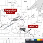Minnesota and Wisconsin Pelted by Hail Up to 2.24 Inches as Powerful Storms Carve Long Hail Tracks Near Minneapolis and St. Cloud Before Winding Down