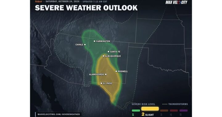 Supercells Could Erupt Around El Paso, Las Cruces and Alamogordo as Saturday Storms Threaten Large Hail, Damaging Winds and a Possible Tornado