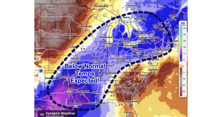 Texas, Oklahoma, the Midwest and Northeast Turn Cooler Than Normal November 6-7 as Dallas Runs 9 Degrees Below Average While the Dakotas and Southeast Stay Warm