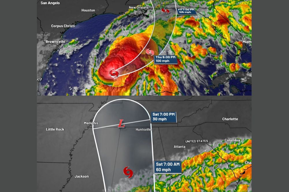 Tropical Storm Isaias Strengthens to 70 MPH and Is Forecast to Become a Category 2 Hurricane Before Landfall Between Mobile and Pensacola, With Impacts Reaching North Alabama Saturday