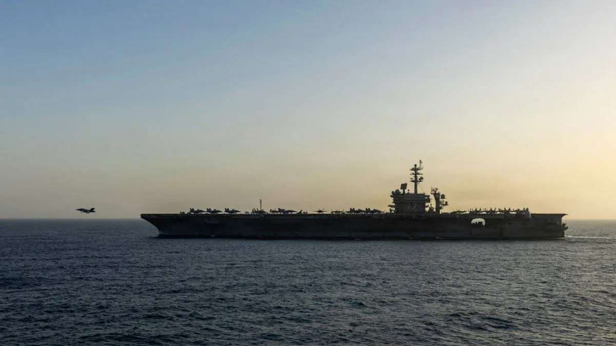 USS Fort Lauderdale at sea during a Navy deployment