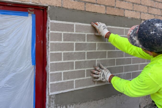 Worker Turns Plain Wall Into "Brick" Without Laying a Single Brick in New York, and Viewers Can't Decide if It's Genius or a Construction Catfish