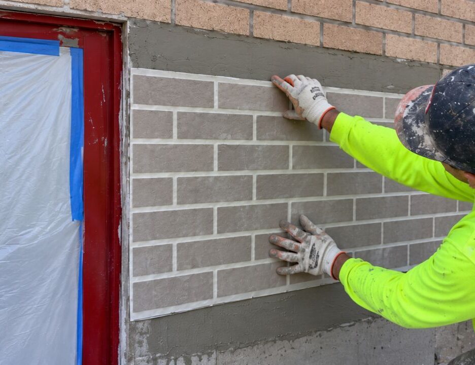 Worker Turns Plain Wall Into "Brick" Without Laying a Single Brick in New York, and Viewers Can't Decide if It's Genius or a Construction Catfish