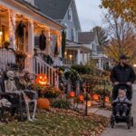 Toddler in Stroller Shouts "I Rebuke You in the Name of Jesus" at Neighbors' Halloween Skeletons and Pumpkins as Florida Parents Laugh Along