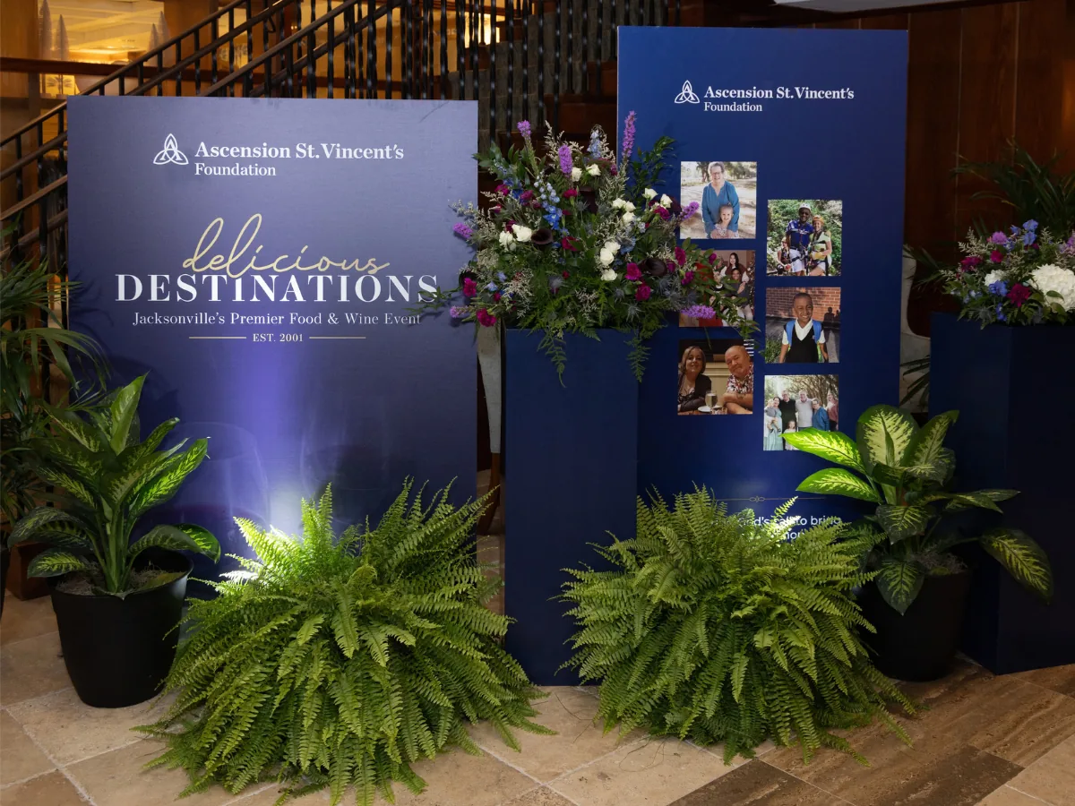 Guests at a charity culinary event benefiting Ascension St. Vincent’s Foundation in Northeast Florida